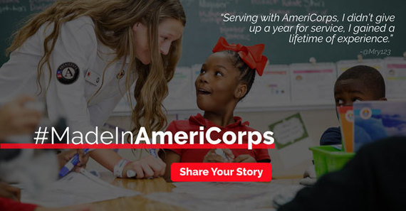 Share this image on your social media networks for AmeriCorps Week 2019 and tell us how you were #MadeInAmeriCorps.