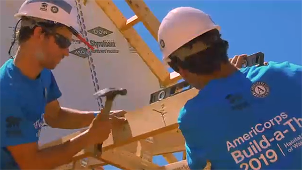 Habitat for Humanity AmeriCorps members and alums are participating in a Build-a-Thon in North Carolina this week. 