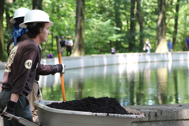 More than 200 volunteers joined The Corps Network for a project to improve the visitor experience at Theodore Roosevelt Island in Washington, DC.