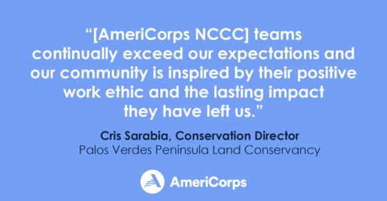 Quote from NCCC project sponsor