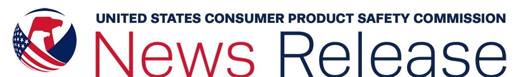U.S. Consumer Product Safety Commission News Release masthead graphic