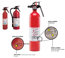 Fire extinguisher diagram