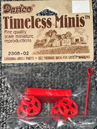 miniature red wagon