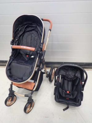car seat and stroller