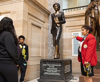 Heroes of the Civil Rights Tour - Daisy Bates Statue