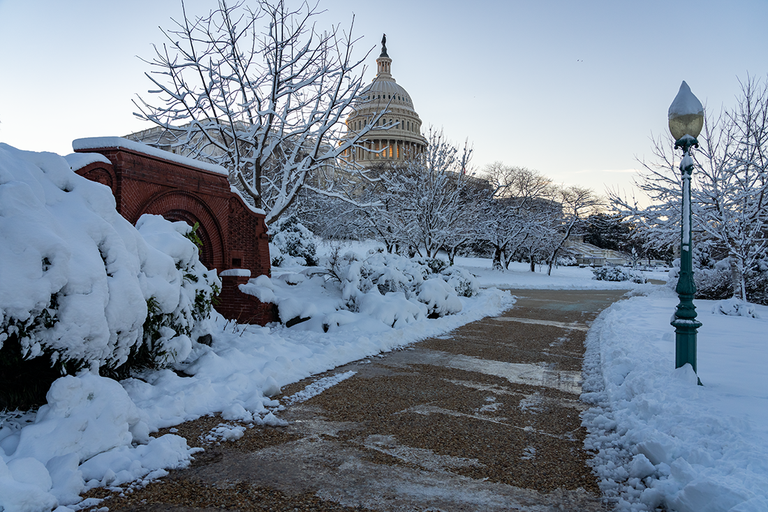 Snow at the Capitol