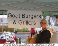 Bohdana  Bruccoleri at the USDA Farmers Market