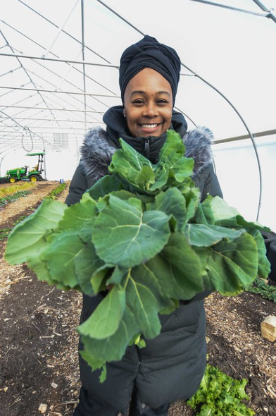 Sharrona Moore, the found of Lawrence Community Gardens