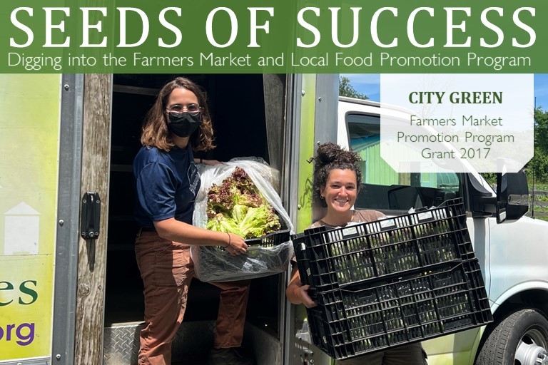 Banner Image for City Green, people unloading produce from a truck