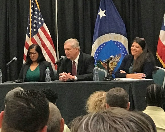 vilsack at town hall