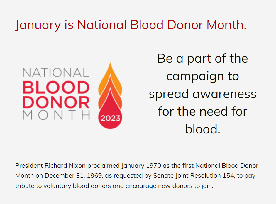 january is nat'l blood donor month