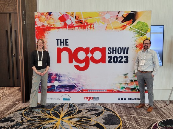 Abby Long (Ag Economist),  John Dean (Ag Marketing Specialist) from TM's Local & Regional Foods Division at Natl Grocers Association in Las Vegas, NV