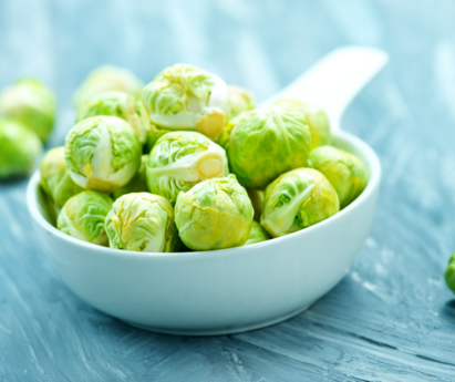 A bowl of brussel sprouts