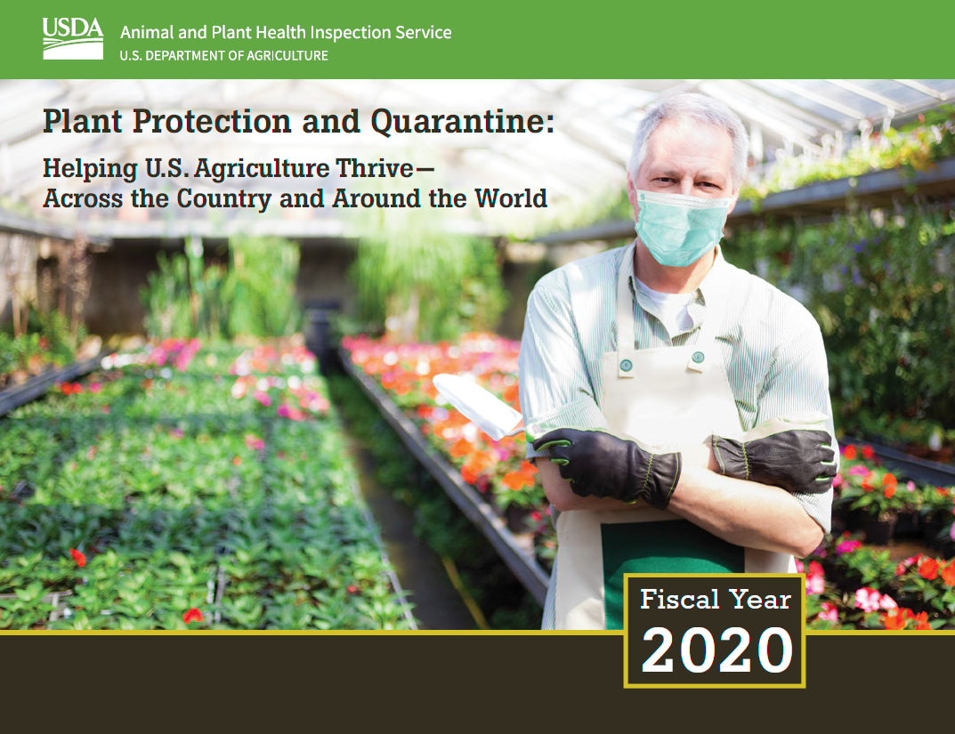 Cover of Plant Protection and Quarantine's 2020 Annual Report.