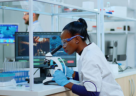 photo of a scientist in a lab