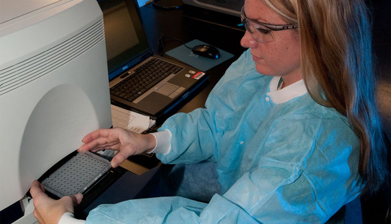 woman working in a lab