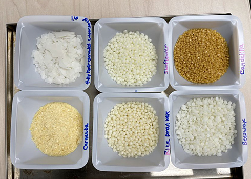 sunflower, rice bran, candelilla and other natural waxes 