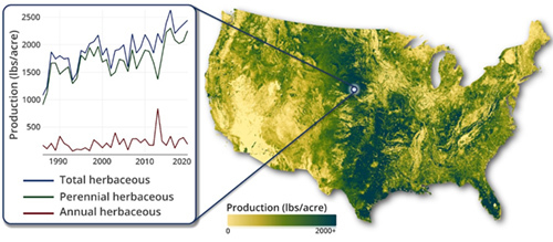 Screenshot of Rangeland Analysis Platform