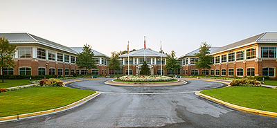 The front of the George Washington Carver Center. 