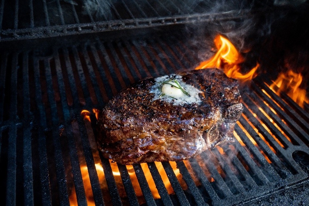 Steak on a grill. (Getty stock photo)