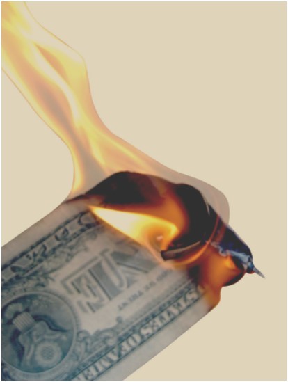 burning money
