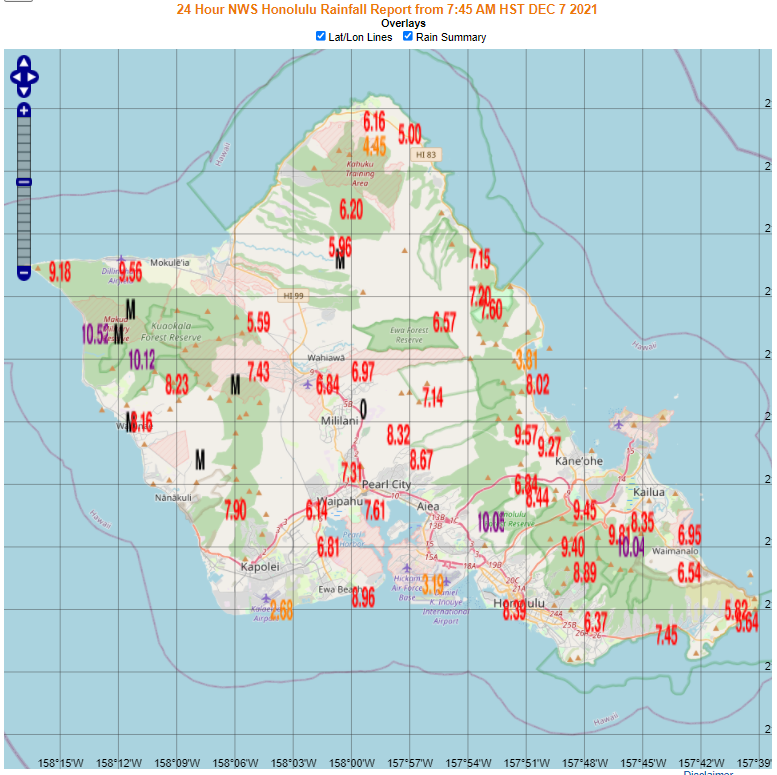 Hawaii drenched with record rainfall