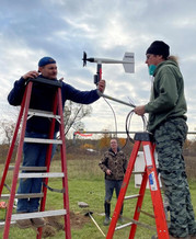 Installation of Gun Lake Tribe weather and climate station