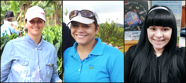 New NRCS Caribbean District Conservationists Michelle Catoni and Linnette Rosado and new Executive Assistant Arelys Roldan.