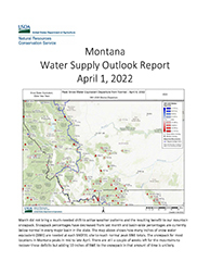Monthly Water Supply Outlook Report for April 2022