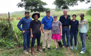 NACD visite Annaly Farms - Luis Cruz, cowboy, Michael Crowder, Kim LaFleur, Hans Lawaetz, Candice Abinatti, Diana Collingwood.