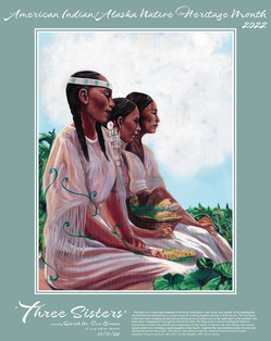 2022 NRCS American Indian - Alaska Native Heritage Month Poster "Three Sisters"