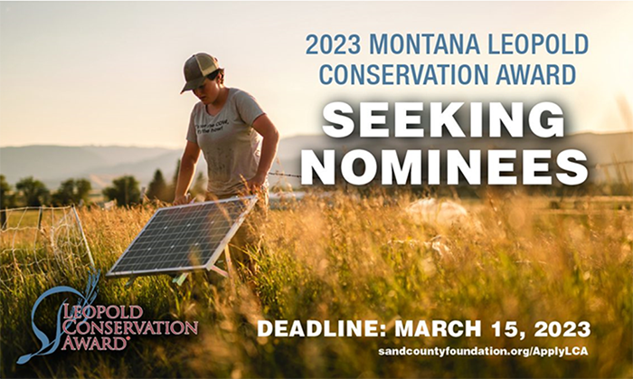 Seeking Leopold award nominees.