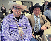 RI SRC Cassius Spears, Jr., and STC Phou Vongkamady participate in the opening session of the 2022 Intertribal Agriculture Council conference.