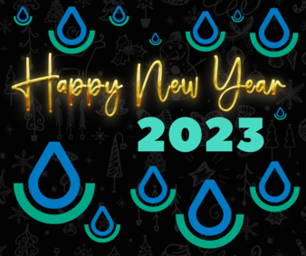 Happy New Year with NRCS raindrop logos