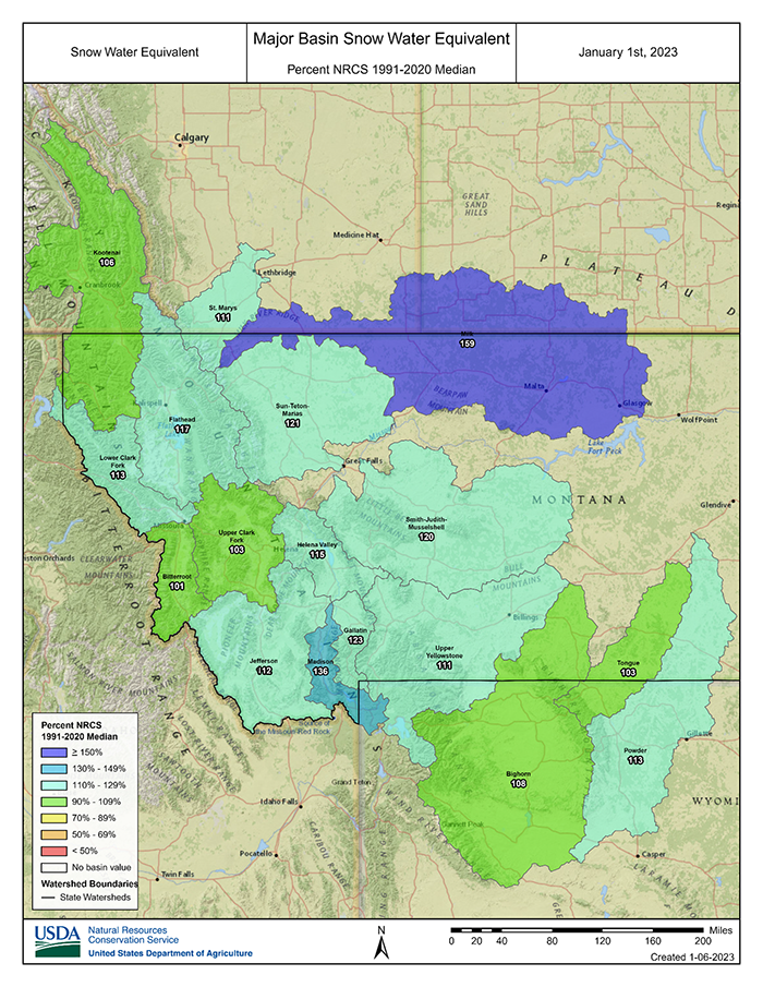 NRCS Montana Monthly Water Supply Outlook Report