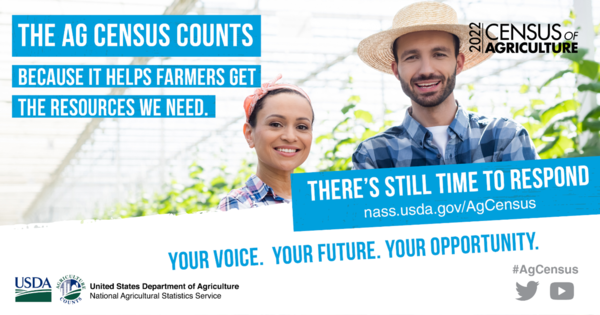 USDA still collecting 2022 ag census forms through spring to better serve nation’s producers.