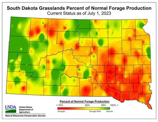 July 2023 Forage status