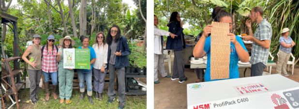 Photos of Ma'ona Garden crew and NRCS staff.