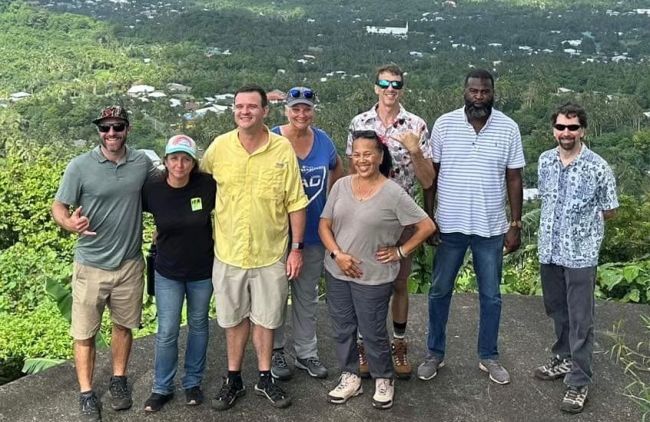Group photo in American Samoa.