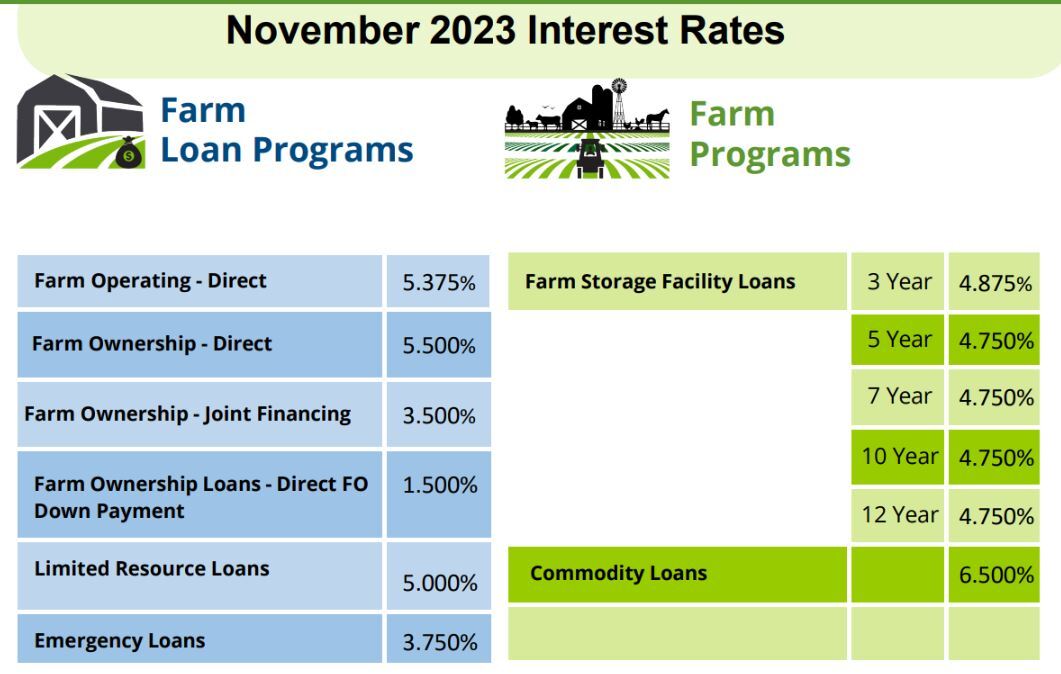 November Interest Rate Poster