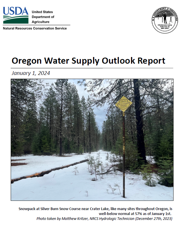 January 1 Water Supply Outlook Report For Oregon   Capture Original 