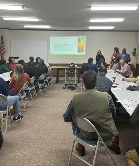 image of ERP 2022 community meeting with State Executive Director Clifton Warren and State Office Staffers
