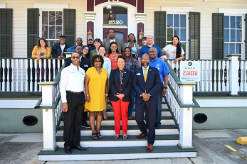 group photo of mayor cantrell and usda representatives and stakeholders