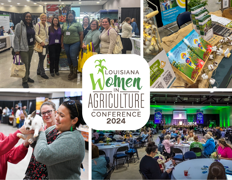Louisiana Women in Agriculture - Holding Rabbit