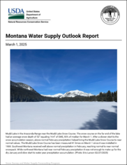 NRCS Montana Monthly Water Supply Outlook Report