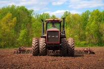 planting row crop tractor field usda flickr