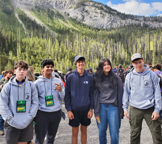 2025 RI Envirothon Champs from The Wheeler School at the International Envirothon Competition in Calgary, Canada, July 20-26, 2025.