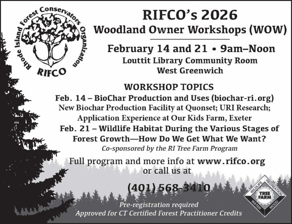 RIFCO February 2026 Forestry Workshop schedule