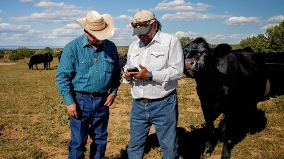Rick Lopez, BFR Veteran Outreach Specialist (left) and Gilbert Louis, Jr Acoma Number 8 Ranch