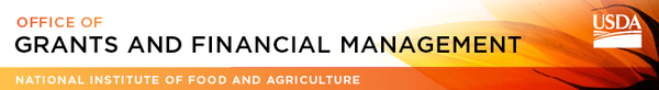 NIFA Office of Grants and Financial Management banner image